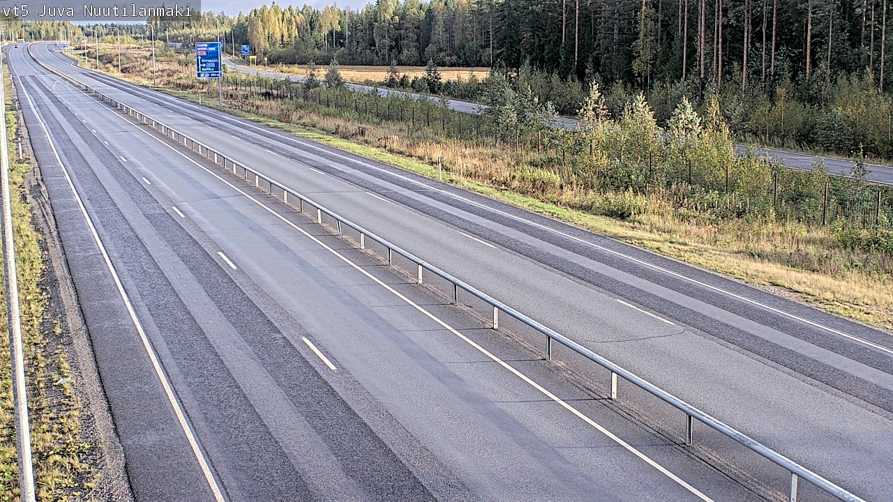 Weather Camera Image Road 5 Juva, Nuutilanmäki, Juva, Etelä-Savo
