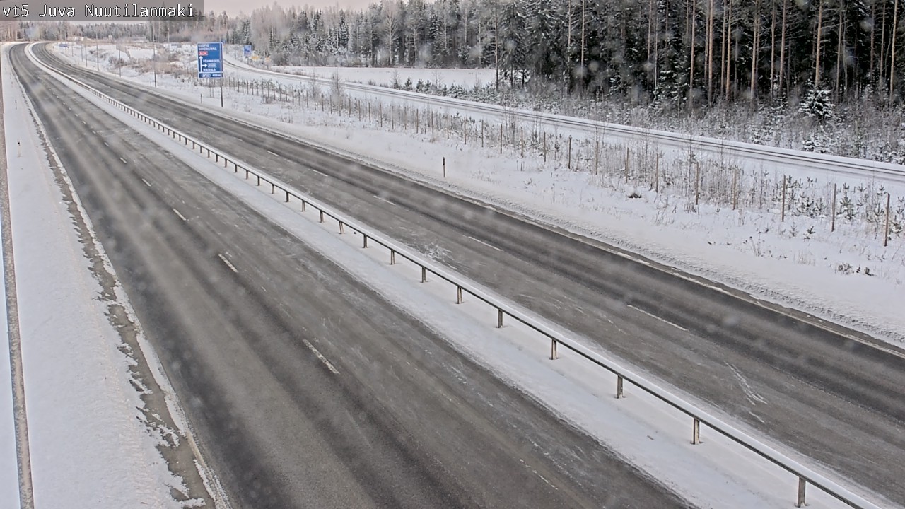 Weather Camera Image Road 5 Juva, Nuutilanmäki, Juva, Etelä-Savo
