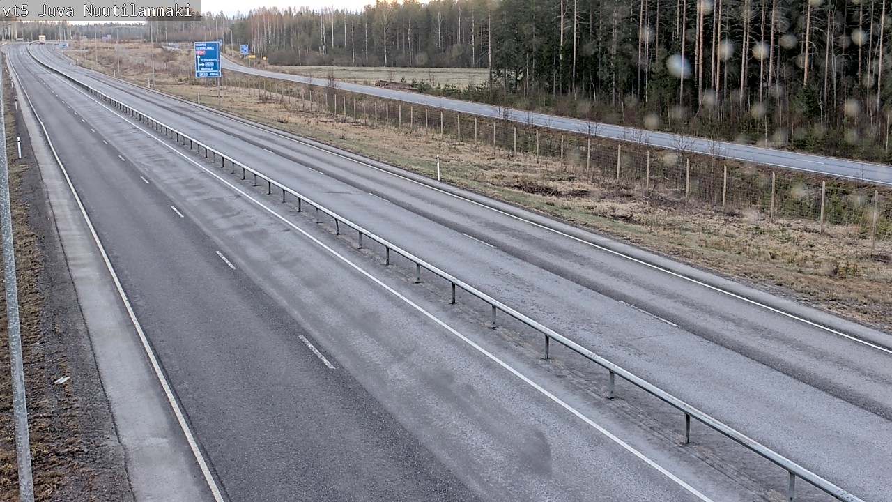 Weather Camera Image Väg 5 Juva, Nuutilanmäki, Juva, Etelä-Savo
