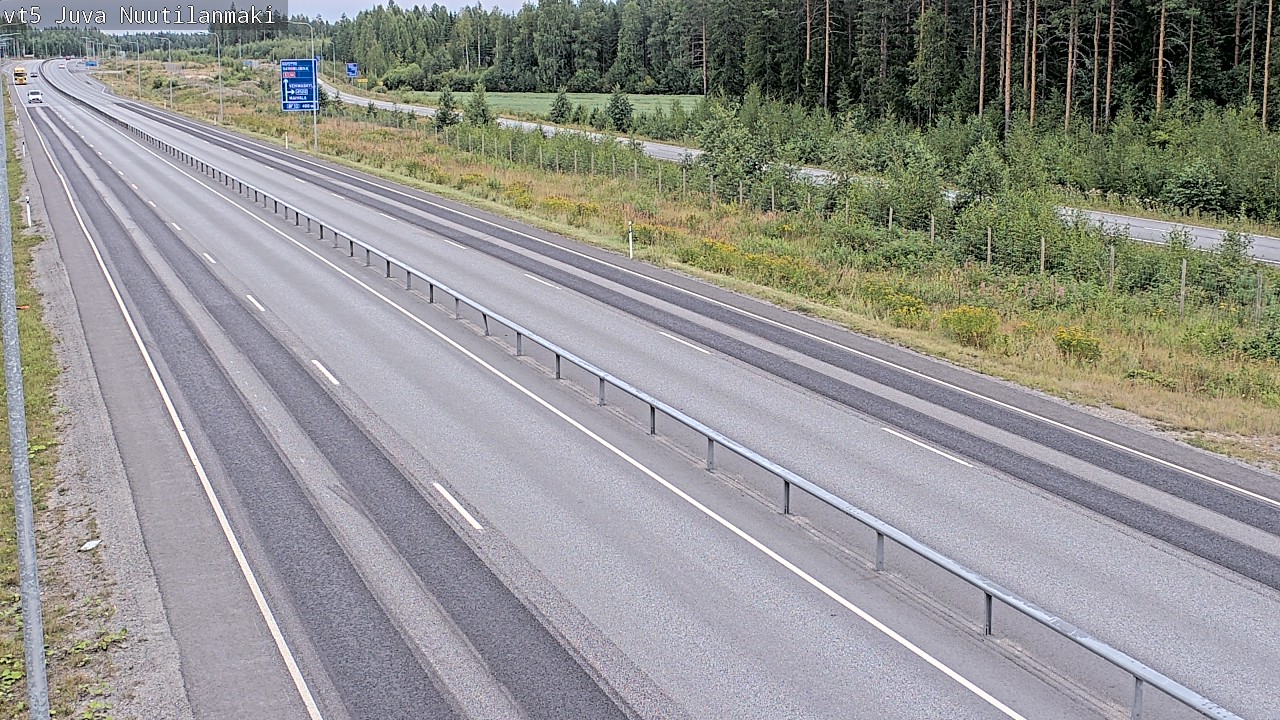 Weather Camera Image Road 5 Juva, Nuutilanmäki, Juva, Etelä-Savo