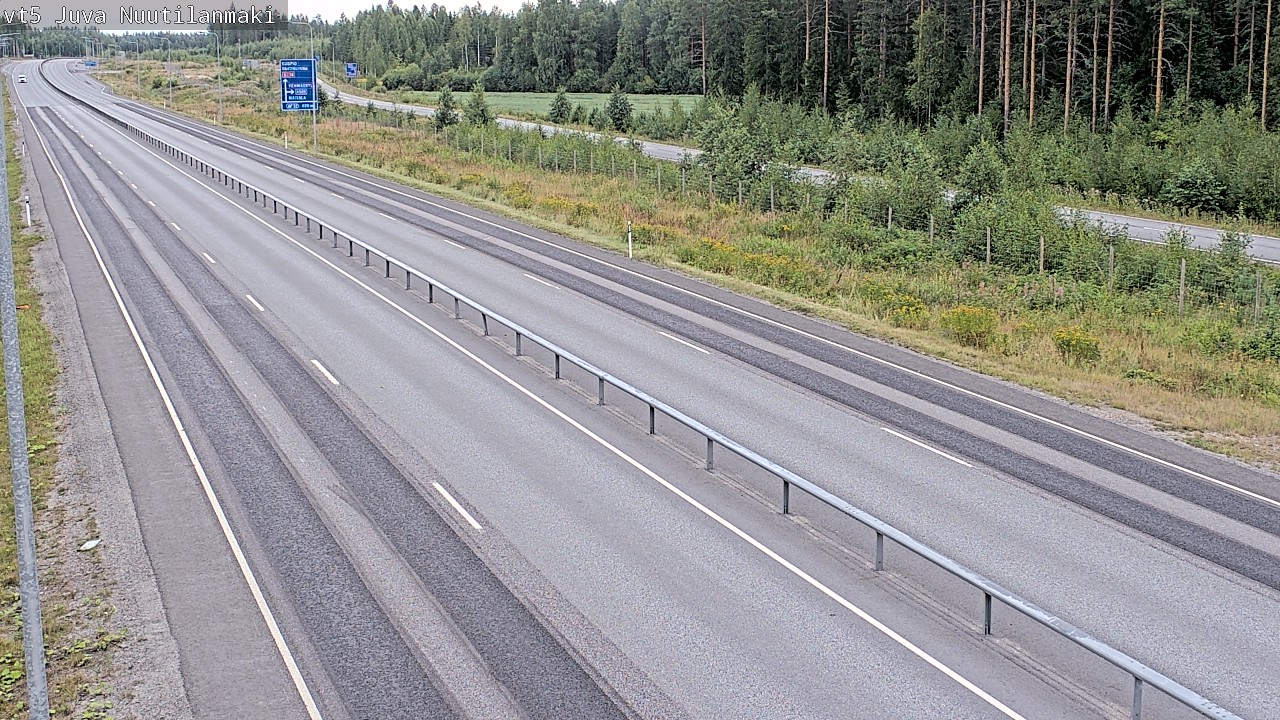 Weather Camera Image Road 5 Juva, Nuutilanmäki, Juva, Etelä-Savo