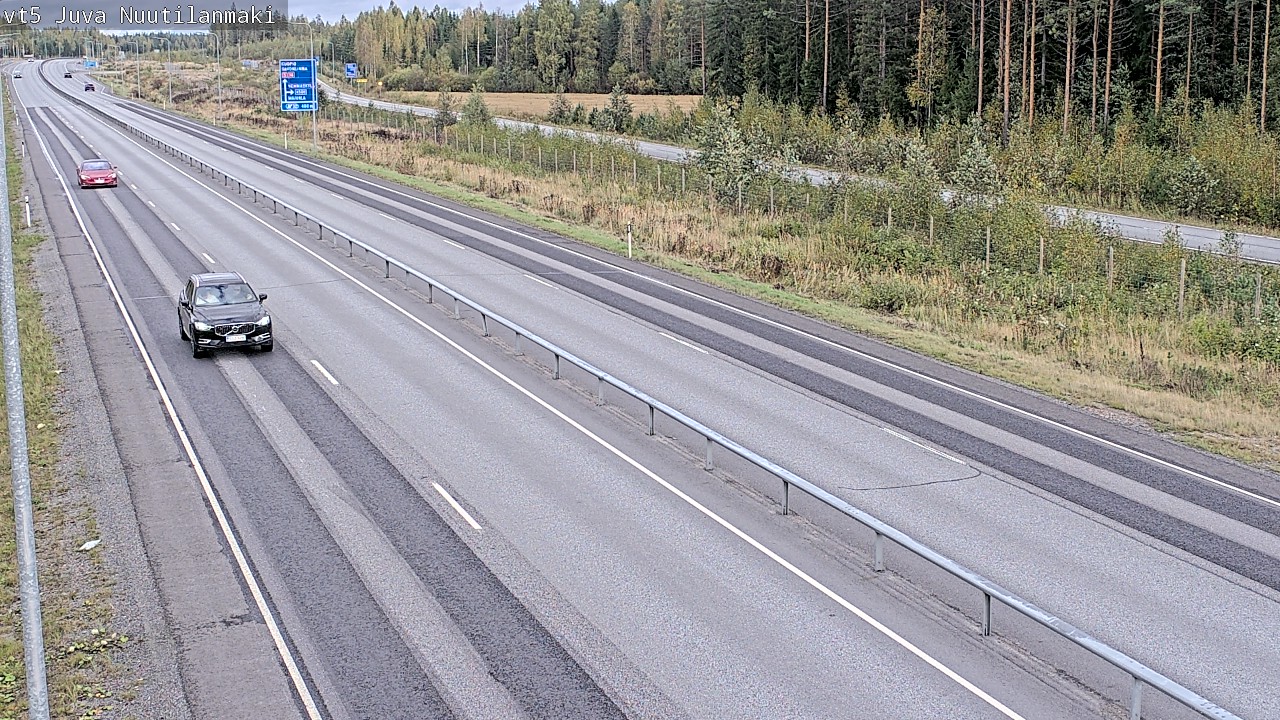 Weather Camera Image Road 5 Juva, Nuutilanmäki, Juva, Etelä-Savo