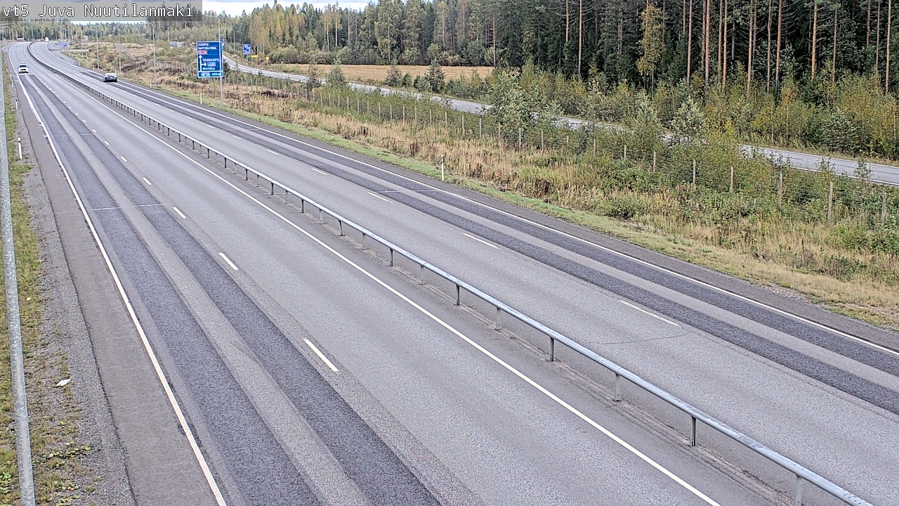 Weather Camera Image Road 5 Juva, Nuutilanmäki, Juva, Etelä-Savo
