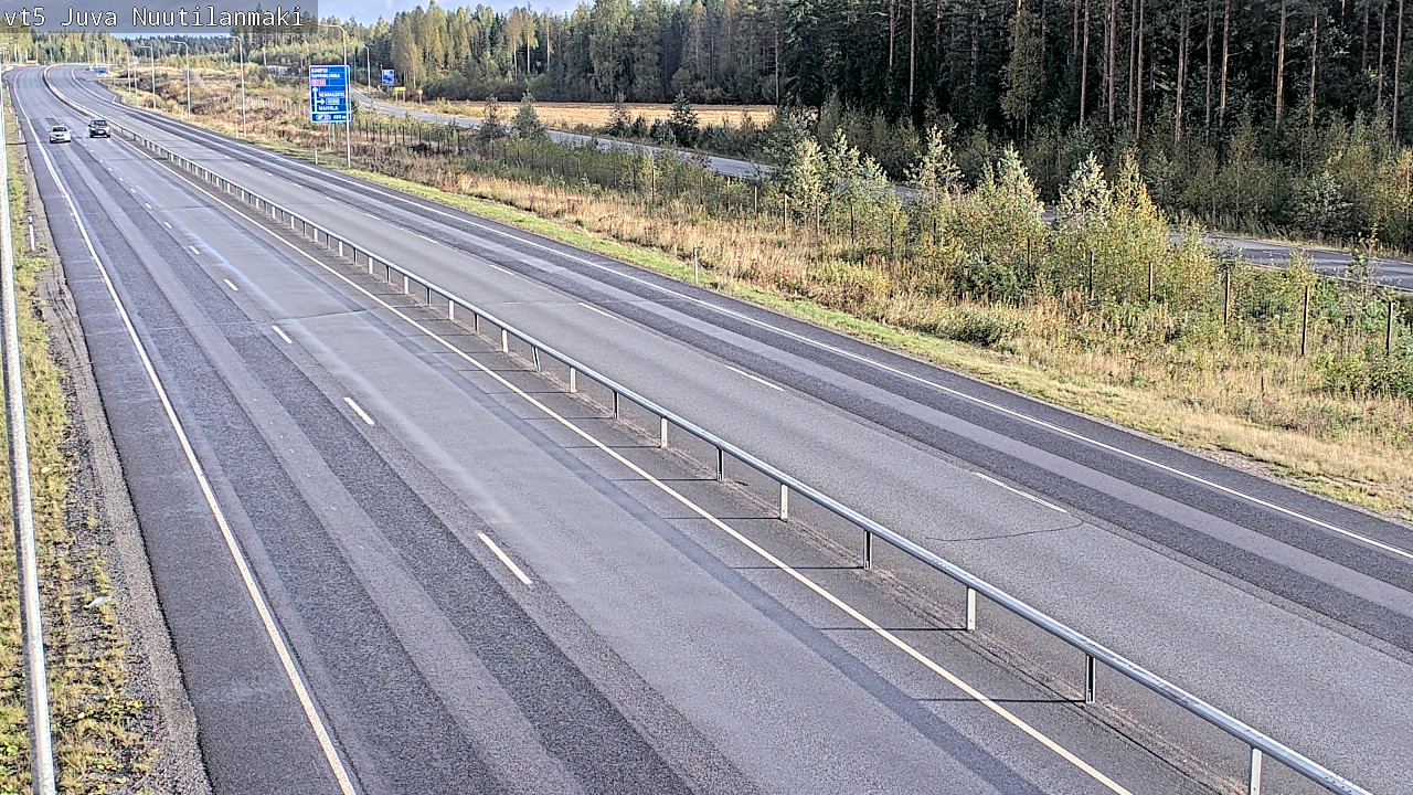 Weather Camera Image Road 5 Juva, Nuutilanmäki, Juva, Etelä-Savo