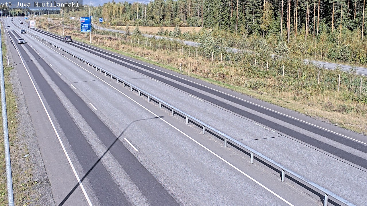 Weather Camera Image Road 5 Juva, Nuutilanmäki, Juva, Etelä-Savo