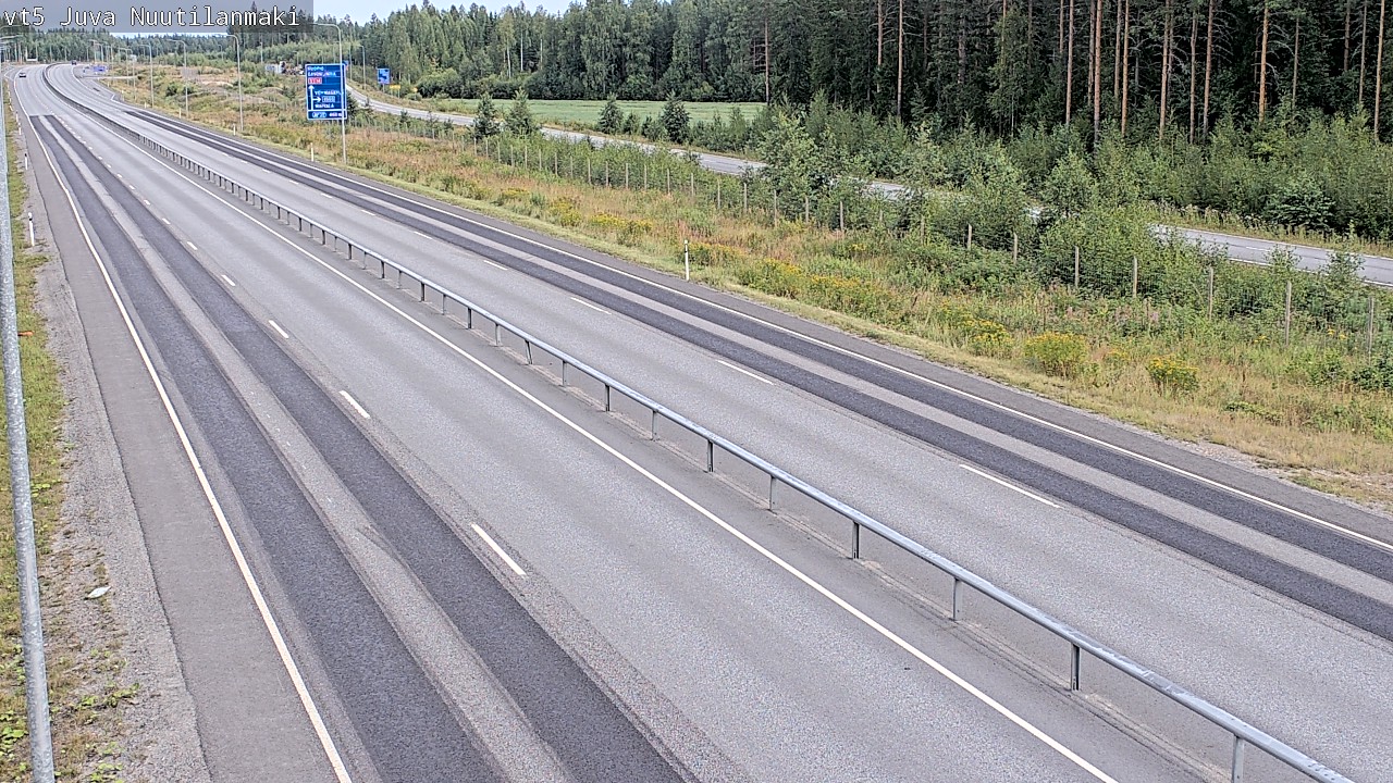 Weather Camera Image Road 5 Juva, Nuutilanmäki, Juva, Etelä-Savo