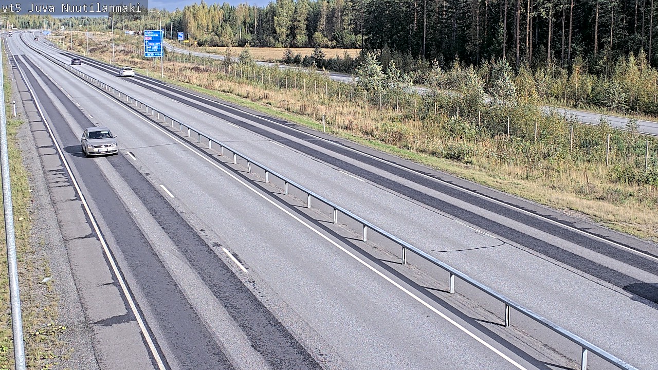 Weather Camera Image Road 5 Juva, Nuutilanmäki, Juva, Etelä-Savo