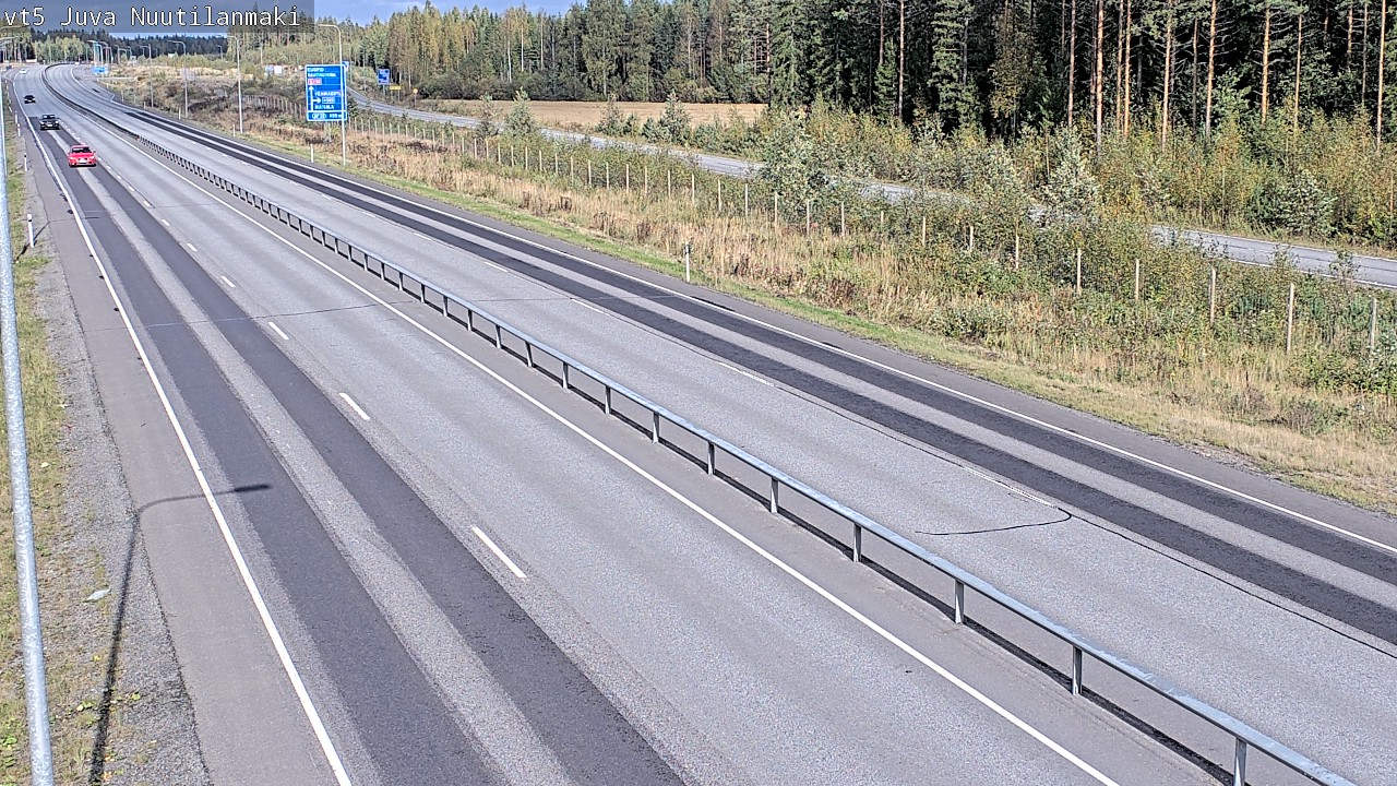Weather Camera Image Road 5 Juva, Nuutilanmäki, Juva, Etelä-Savo