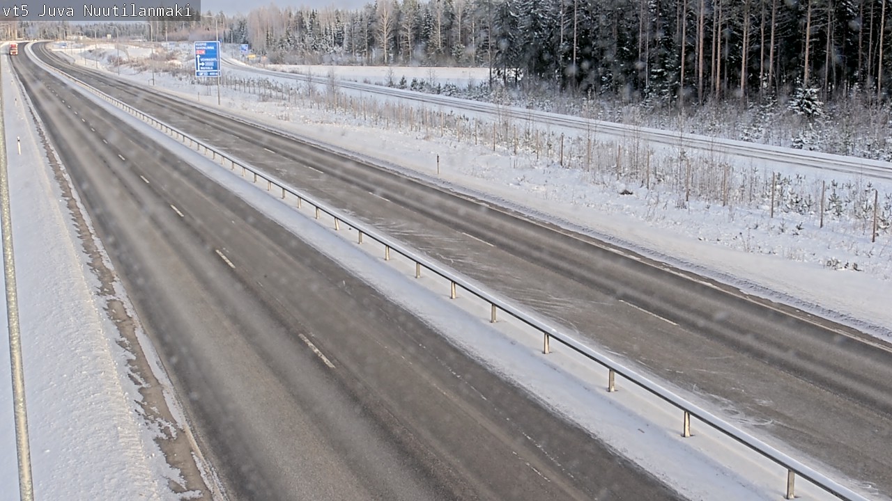Weather Camera Image Road 5 Juva, Nuutilanmäki, Juva, Etelä-Savo