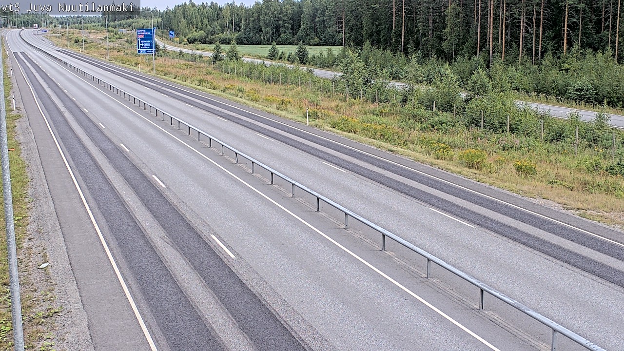 Weather Camera Image Road 5 Juva, Nuutilanmäki, Juva, Etelä-Savo