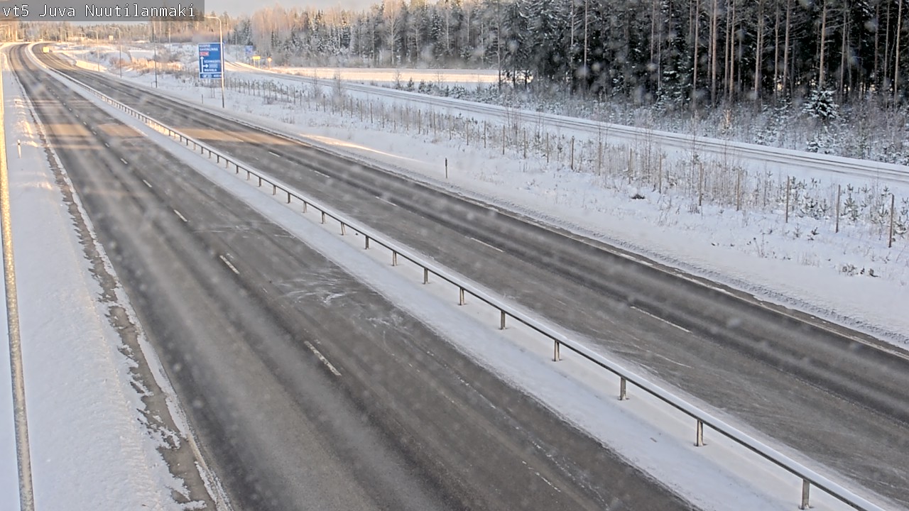 Weather Camera Image Road 5 Juva, Nuutilanmäki, Juva, Etelä-Savo