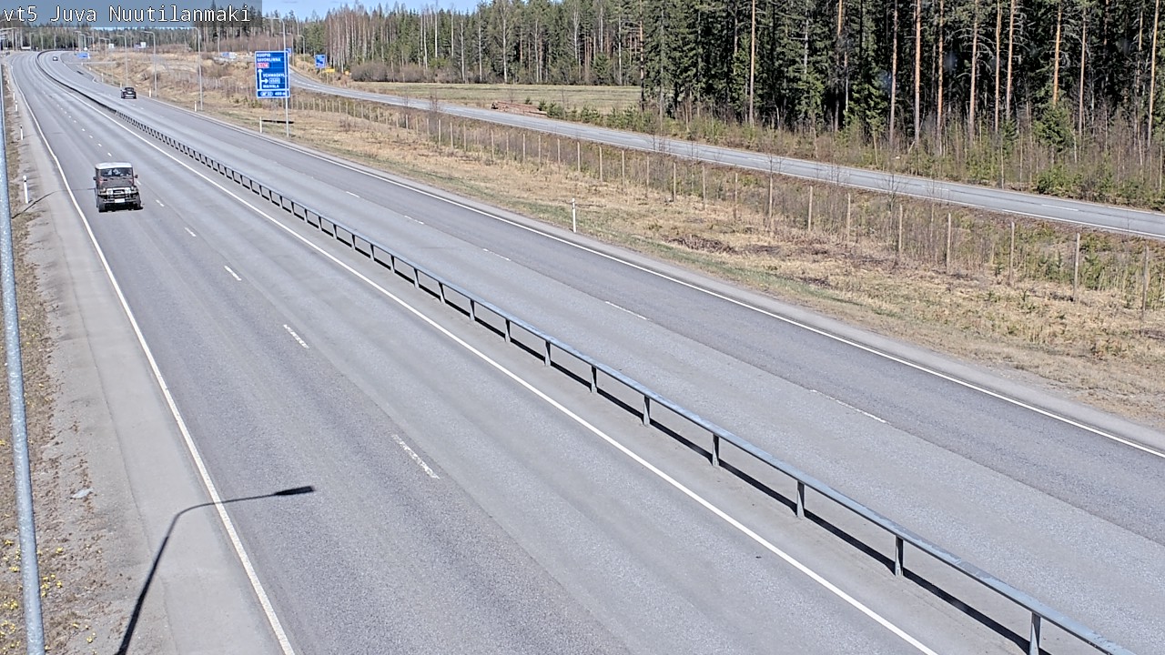 Weather Camera Image Väg 5 Juva, Nuutilanmäki, Juva, Etelä-Savo