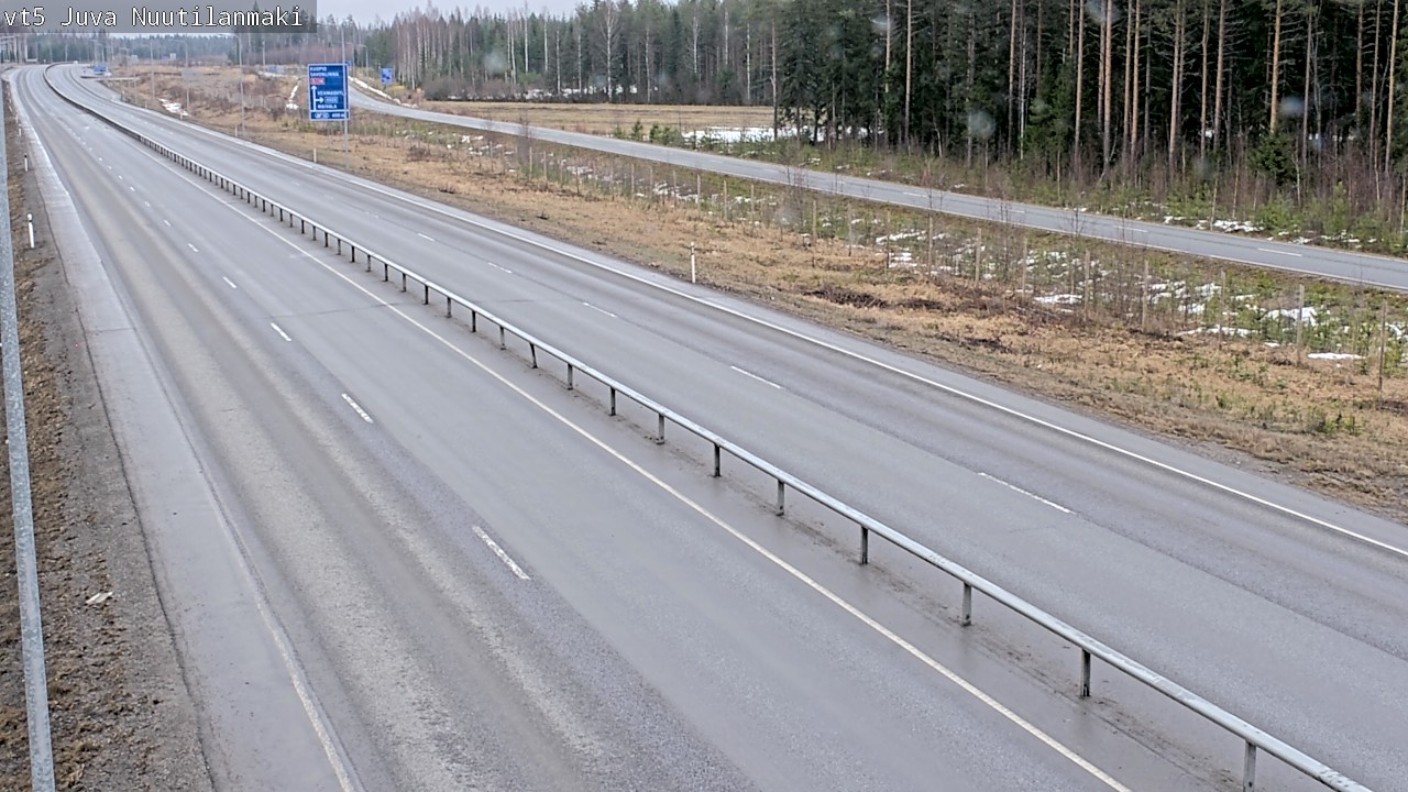 Weather Camera Image Road 5 Juva, Nuutilanmäki, Juva, Etelä-Savo