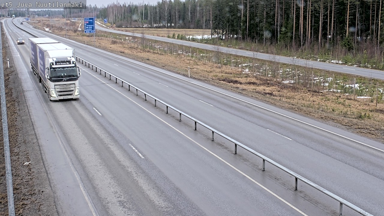 Weather Camera Image Road 5 Juva, Nuutilanmäki, Juva, Etelä-Savo