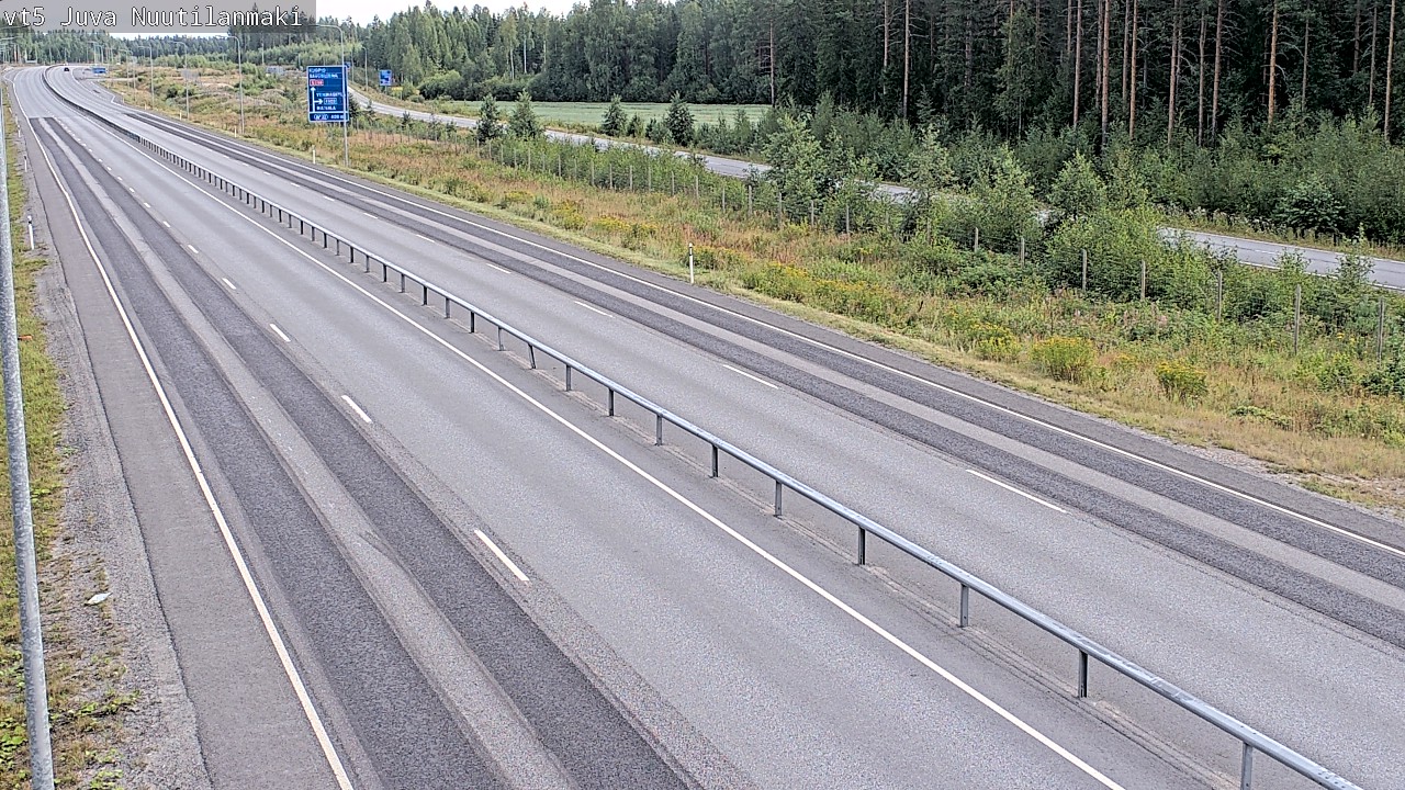 Weather Camera Image Road 5 Juva, Nuutilanmäki, Juva, Etelä-Savo