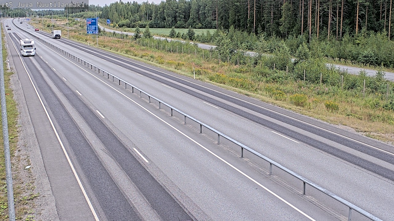 Weather Camera Image Road 5 Juva, Nuutilanmäki, Juva, Etelä-Savo