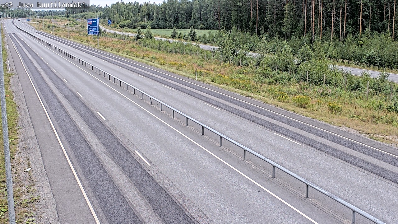 Weather Camera Image Road 5 Juva, Nuutilanmäki, Juva, Etelä-Savo