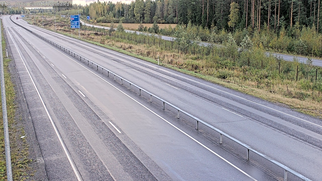 Weather Camera Image Road 5 Juva, Nuutilanmäki, Juva, Etelä-Savo