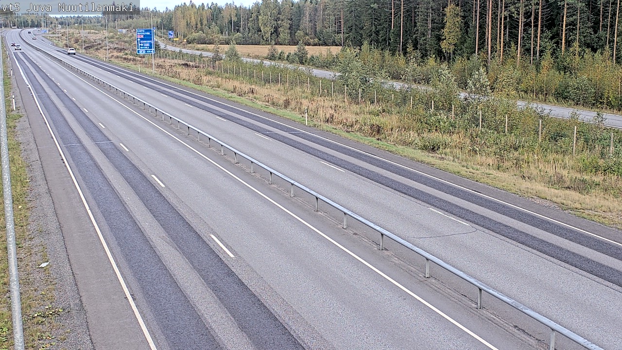 Weather Camera Image Road 5 Juva, Nuutilanmäki, Juva, Etelä-Savo
