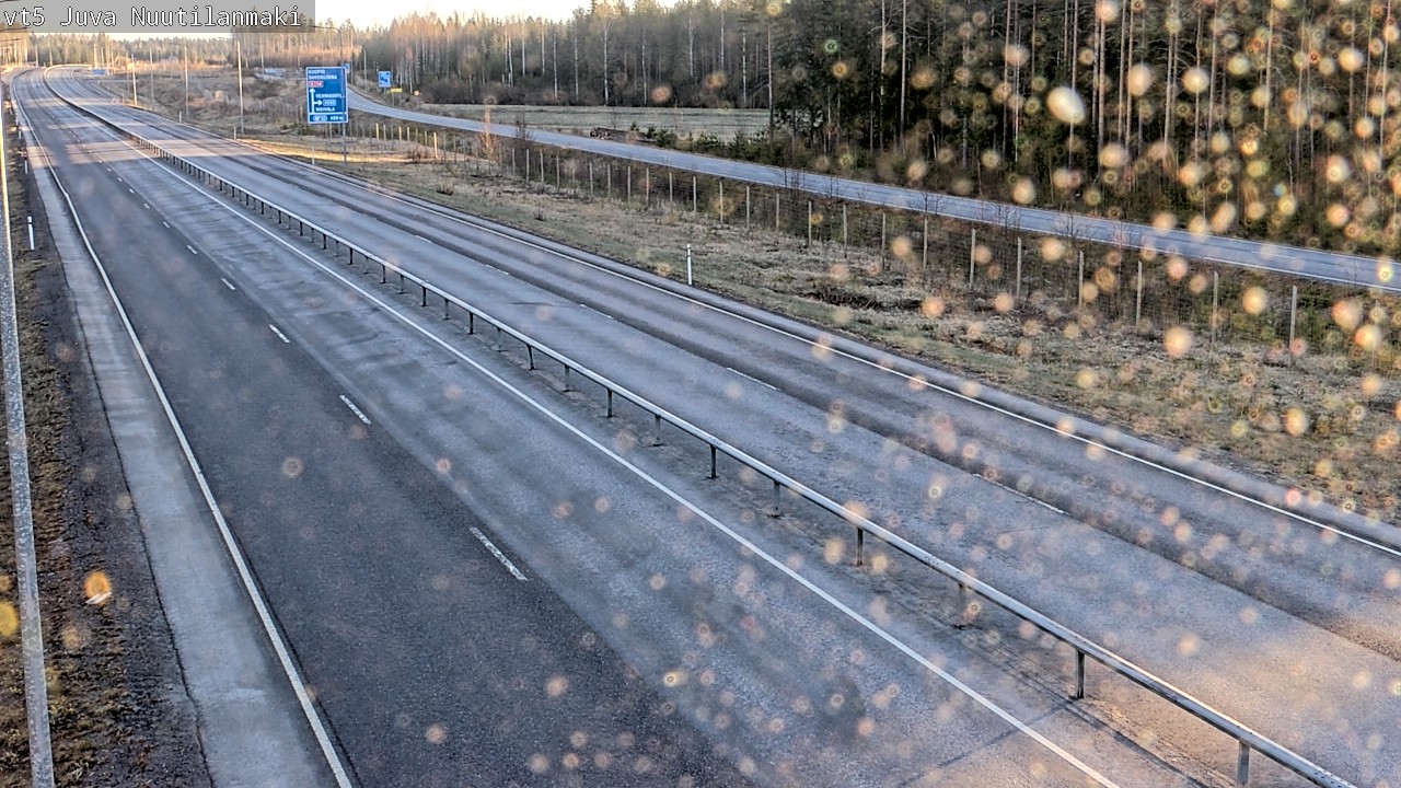 Weather Camera Image Väg 5 Juva, Nuutilanmäki, Juva, Etelä-Savo
