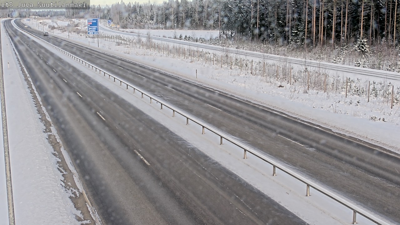 Weather Camera Image Road 5 Juva, Nuutilanmäki, Juva, Etelä-Savo