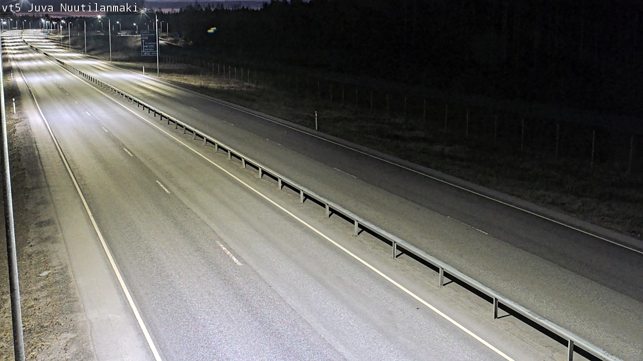 Weather Camera Image Väg 5 Juva, Nuutilanmäki, Juva, Etelä-Savo
