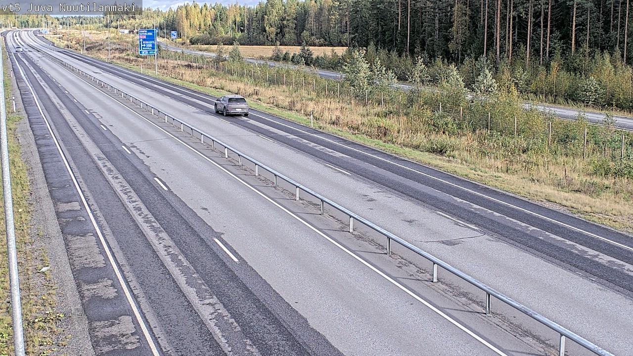 Weather Camera Image Road 5 Juva, Nuutilanmäki, Juva, Etelä-Savo