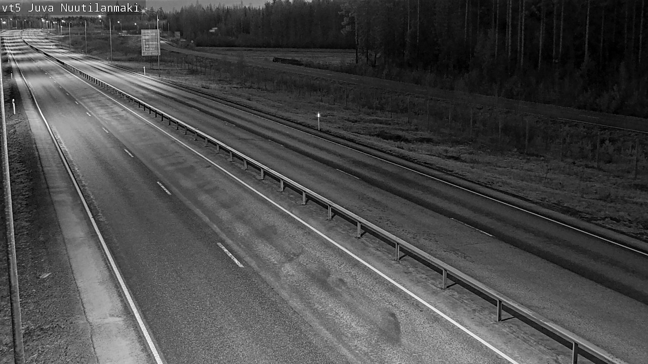 Weather Camera Image Väg 5 Juva, Nuutilanmäki, Juva, Etelä-Savo