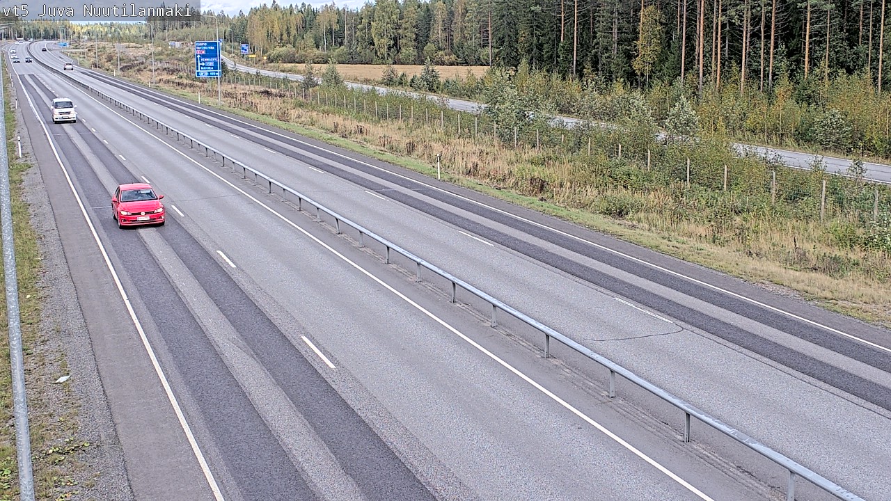 Weather Camera Image Road 5 Juva, Nuutilanmäki, Juva, Etelä-Savo