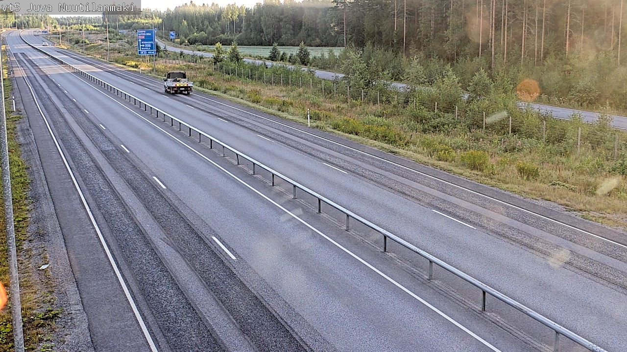 Weather Camera Image Road 5 Juva, Nuutilanmäki, Juva, Etelä-Savo