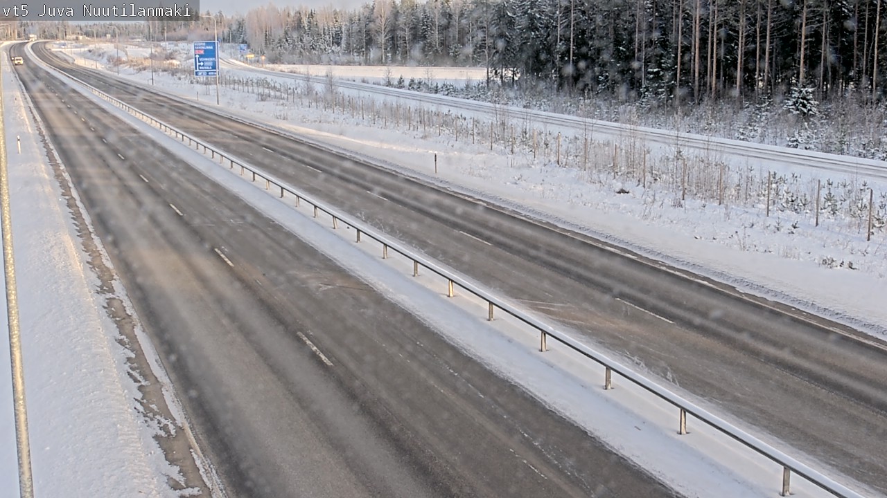Weather Camera Image Road 5 Juva, Nuutilanmäki, Juva, Etelä-Savo