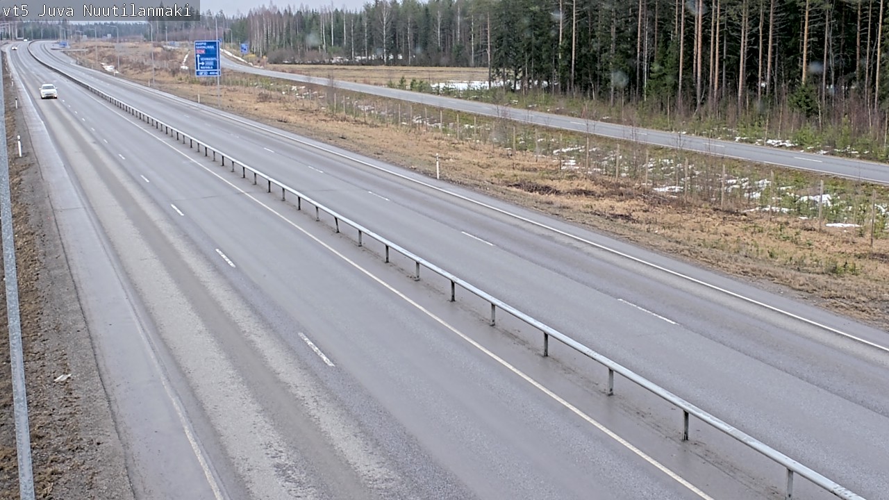 Weather Camera Image Road 5 Juva, Nuutilanmäki, Juva, Etelä-Savo