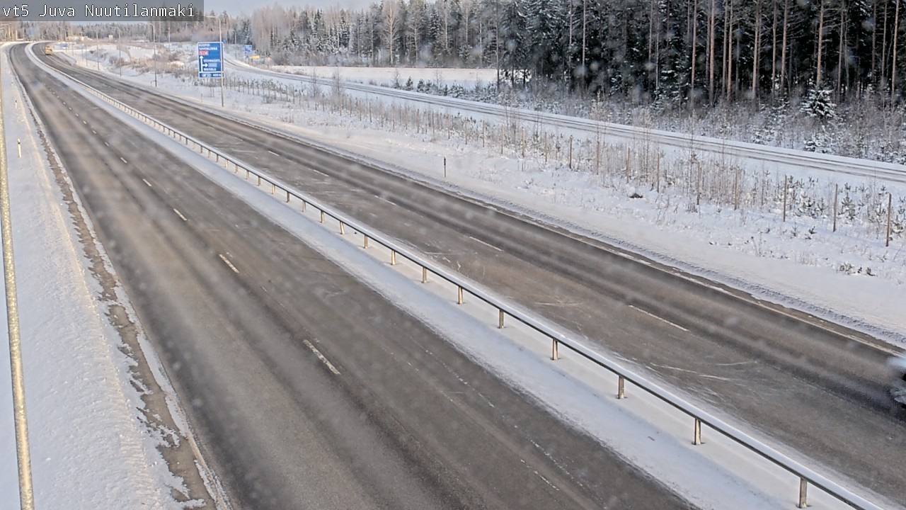 Weather Camera Image Road 5 Juva, Nuutilanmäki, Juva, Etelä-Savo