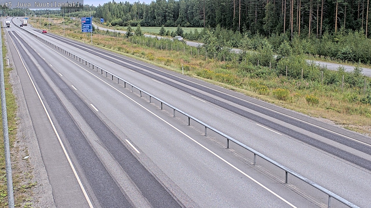 Weather Camera Image Road 5 Juva, Nuutilanmäki, Juva, Etelä-Savo