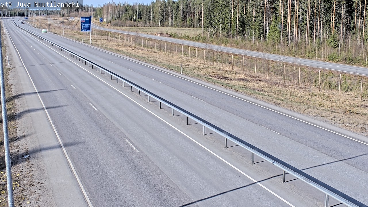 Weather Camera Image Väg 5 Juva, Nuutilanmäki, Juva, Etelä-Savo