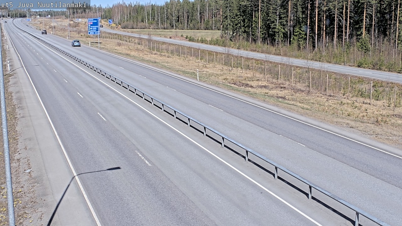 Weather Camera Image Väg 5 Juva, Nuutilanmäki, Juva, Etelä-Savo
