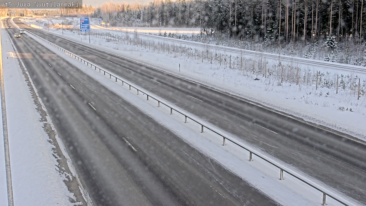 Weather Camera Image Road 5 Juva, Nuutilanmäki, Juva, Etelä-Savo