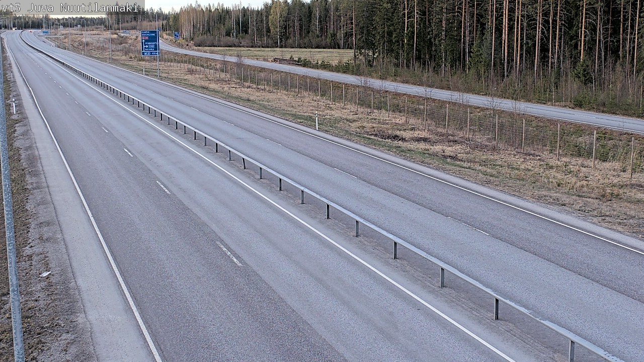 Weather Camera Image Väg 5 Juva, Nuutilanmäki, Juva, Etelä-Savo