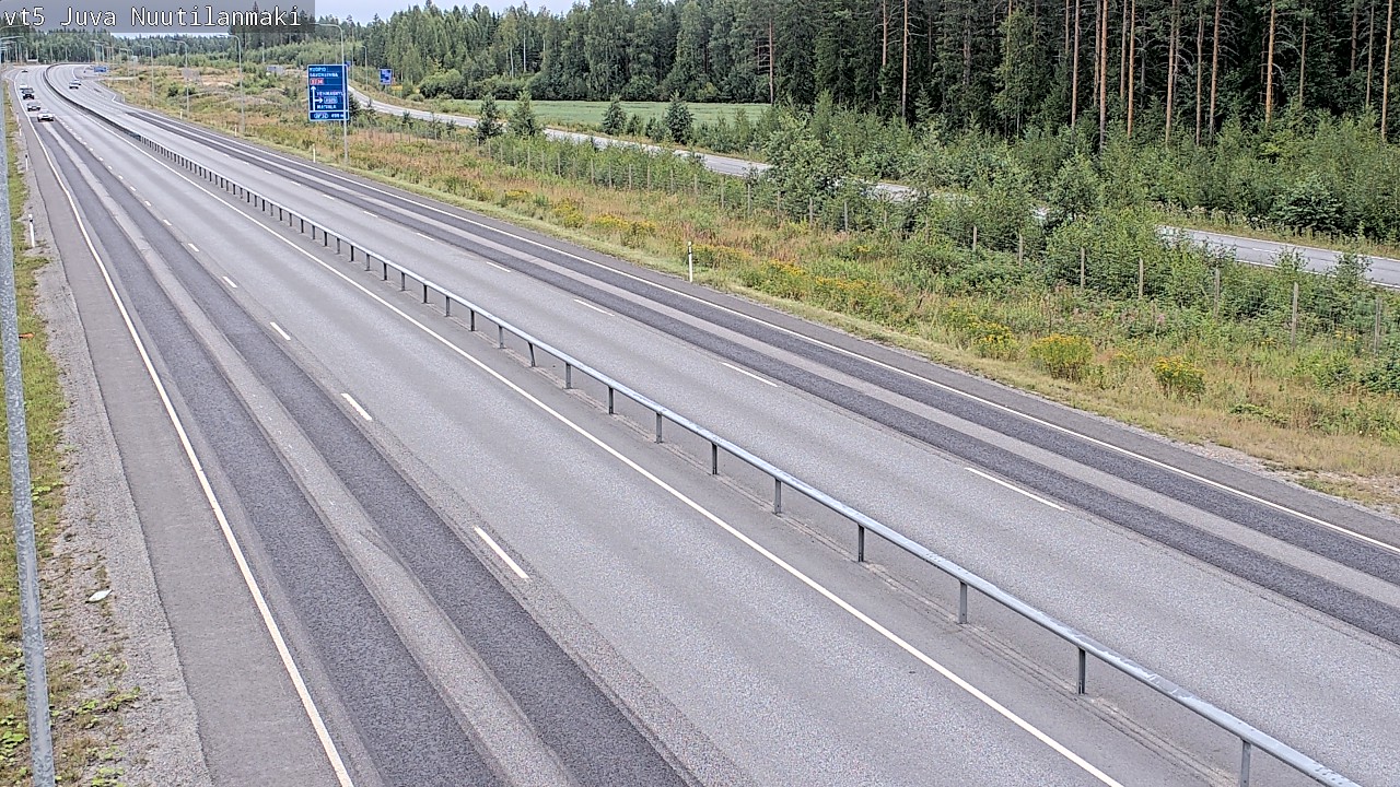 Weather Camera Image Road 5 Juva, Nuutilanmäki, Juva, Etelä-Savo