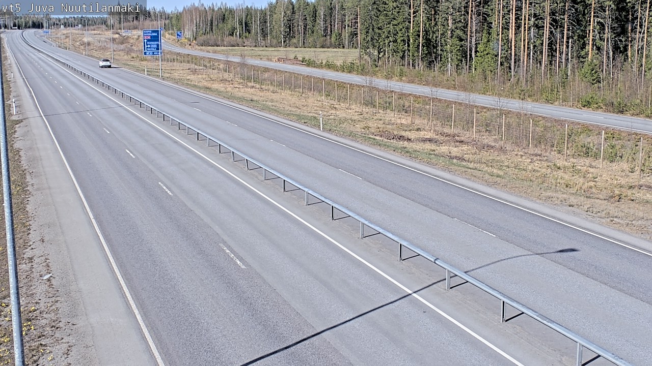 Weather Camera Image Väg 5 Juva, Nuutilanmäki, Juva, Etelä-Savo