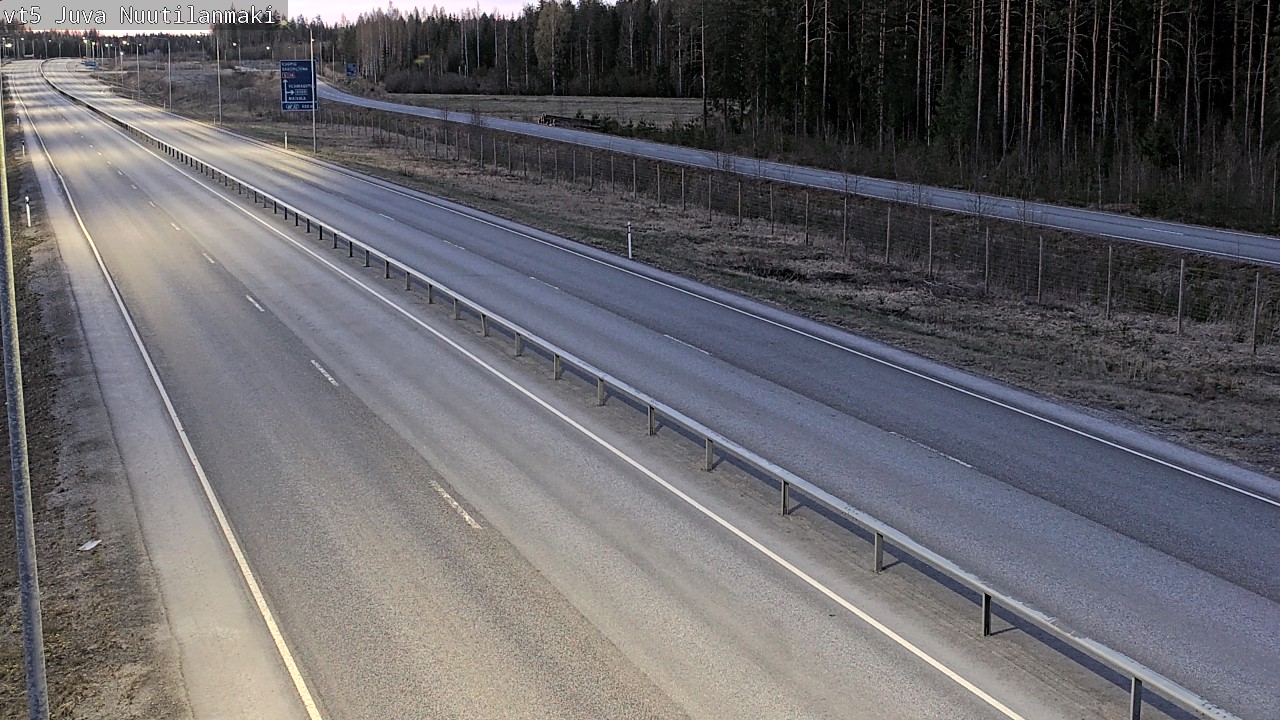 Weather Camera Image Väg 5 Juva, Nuutilanmäki, Juva, Etelä-Savo