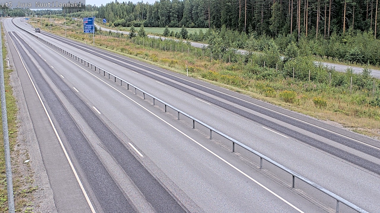 Weather Camera Image Road 5 Juva, Nuutilanmäki, Juva, Etelä-Savo