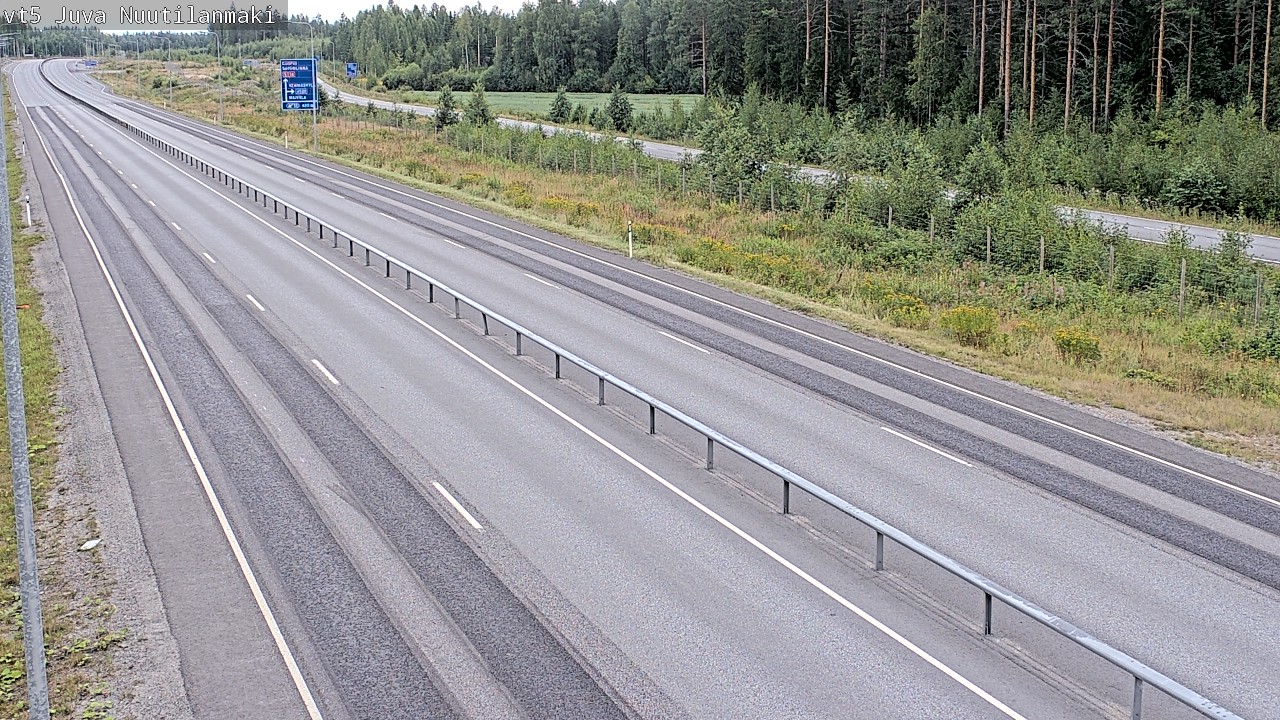 Weather Camera Image Road 5 Juva, Nuutilanmäki, Juva, Etelä-Savo