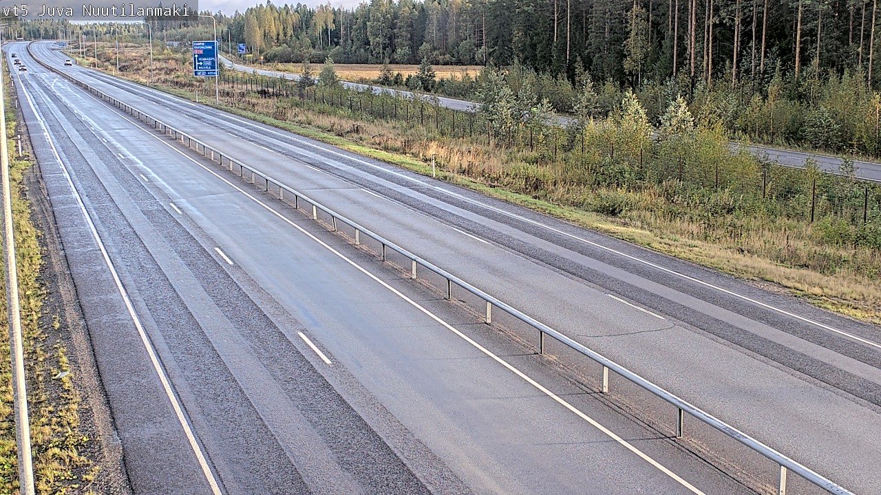 Weather Camera Image Road 5 Juva, Nuutilanmäki, Juva, Etelä-Savo
