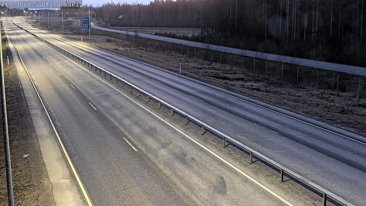 Weather Camera Image Väg 5 Juva, Nuutilanmäki, Juva, Etelä-Savo