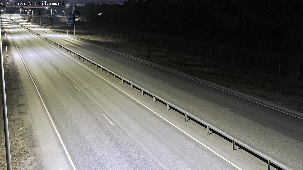 Weather Camera Image Väg 5 Juva, Nuutilanmäki, Juva, Etelä-Savo