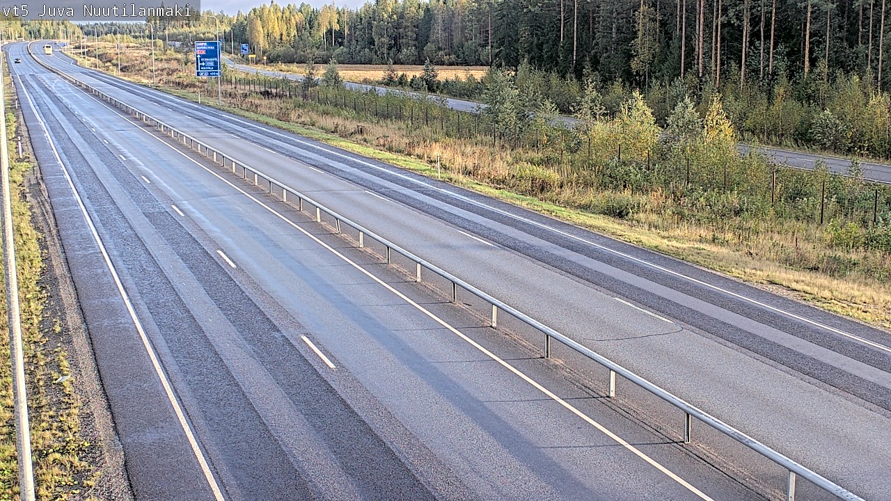 Weather Camera Image Road 5 Juva, Nuutilanmäki, Juva, Etelä-Savo