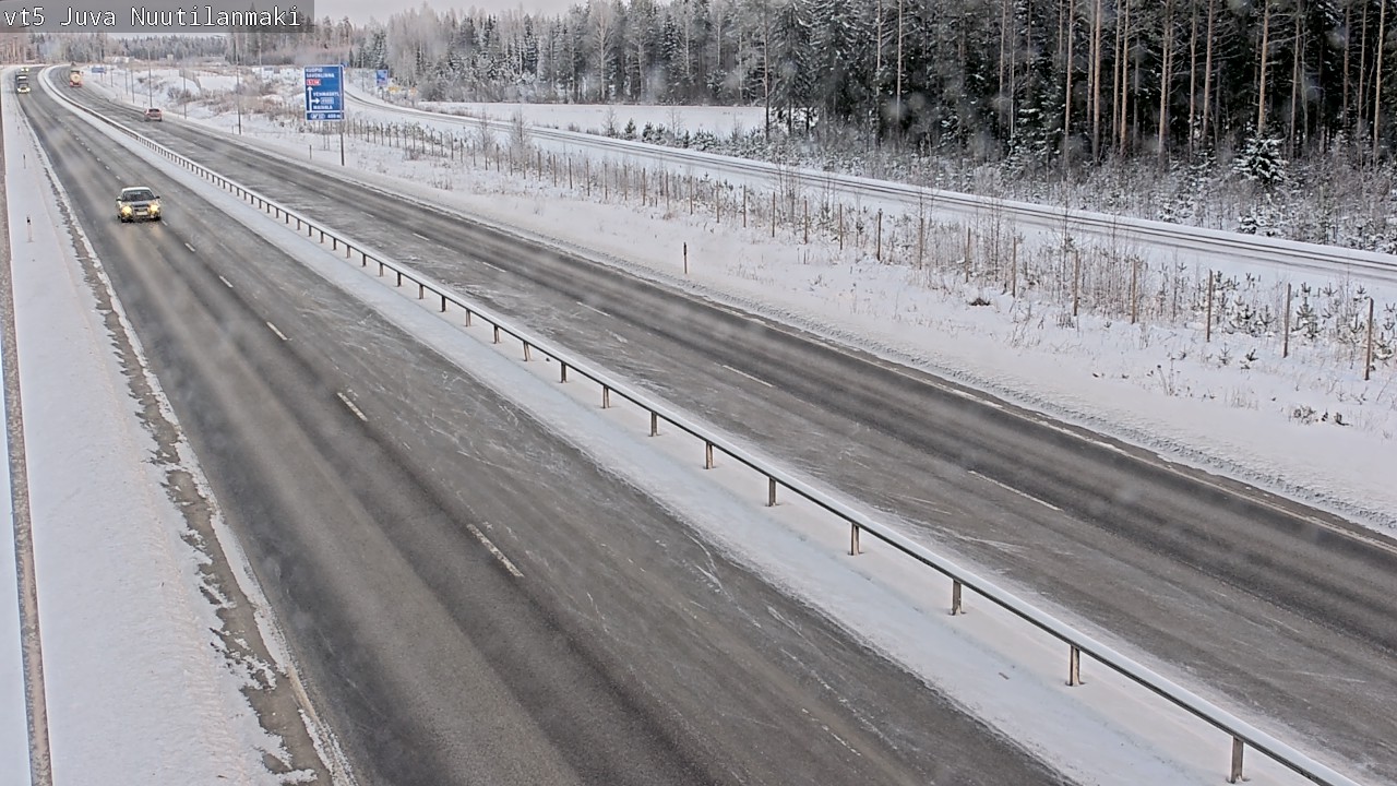 Weather Camera Image Road 5 Juva, Nuutilanmäki, Juva, Etelä-Savo