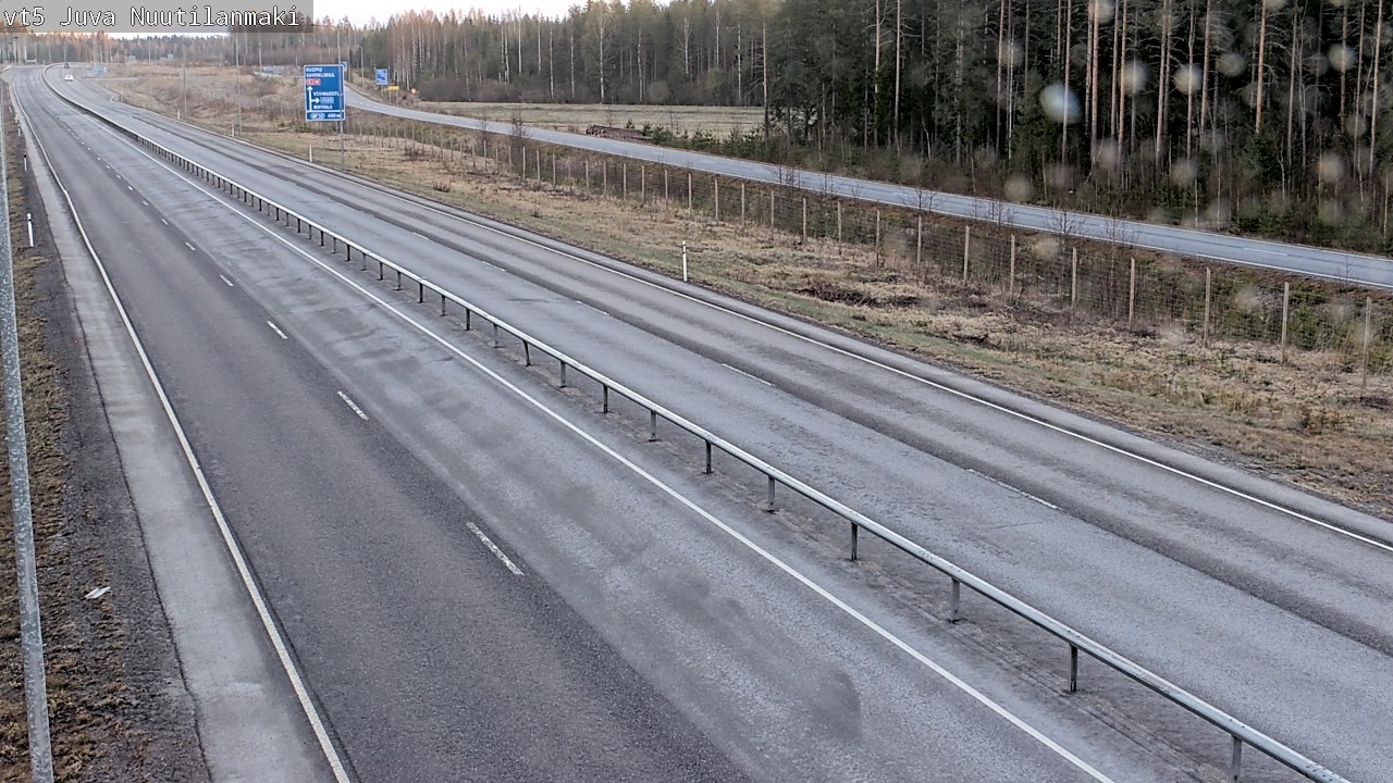 Weather Camera Image Väg 5 Juva, Nuutilanmäki, Juva, Etelä-Savo