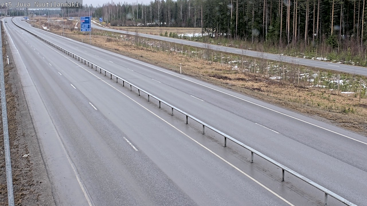 Weather Camera Image Road 5 Juva, Nuutilanmäki, Juva, Etelä-Savo